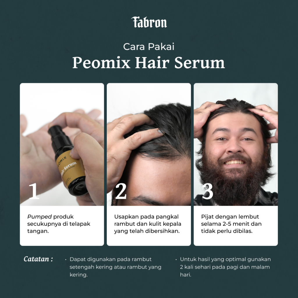 Peomix Hair Serum - Serum Pencegah Kebotakan Pria - Gambar 3